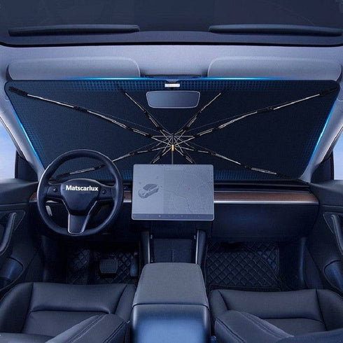 Pare Soleil Voiture Parapluie Anti-Rayures | -50% Chaleur | UPF 40+ Premium